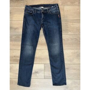 Silver Jeans Sienna 31/31 Womens Denim Blue Straight Y2K Dark Wash Low Rise